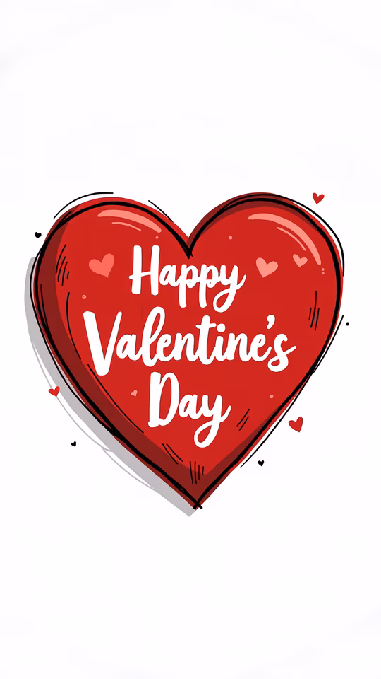 Happy Valentine's Day Illustration