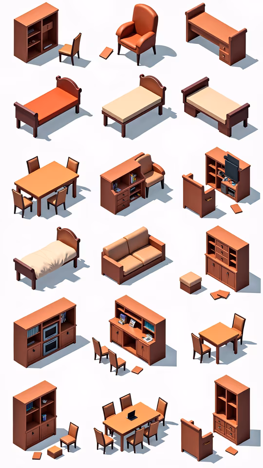 Isometric Furniture Collection