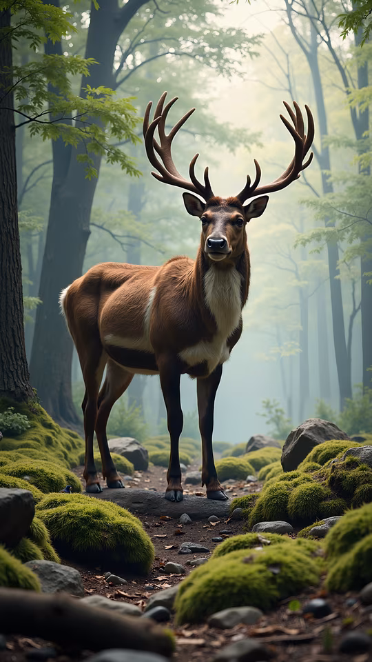 Majestic Deer in the Forest