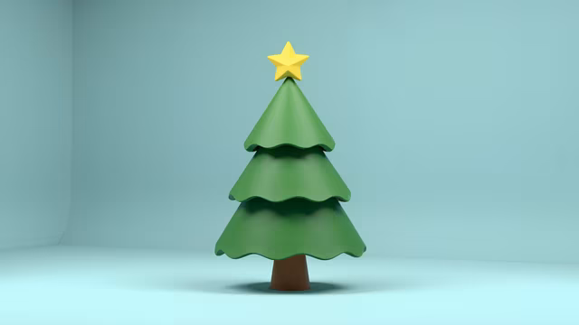 Minimalist Christmas Tree Illustration