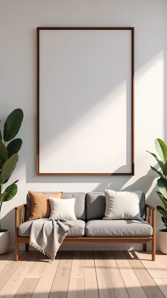Minimalist Living Room Scene