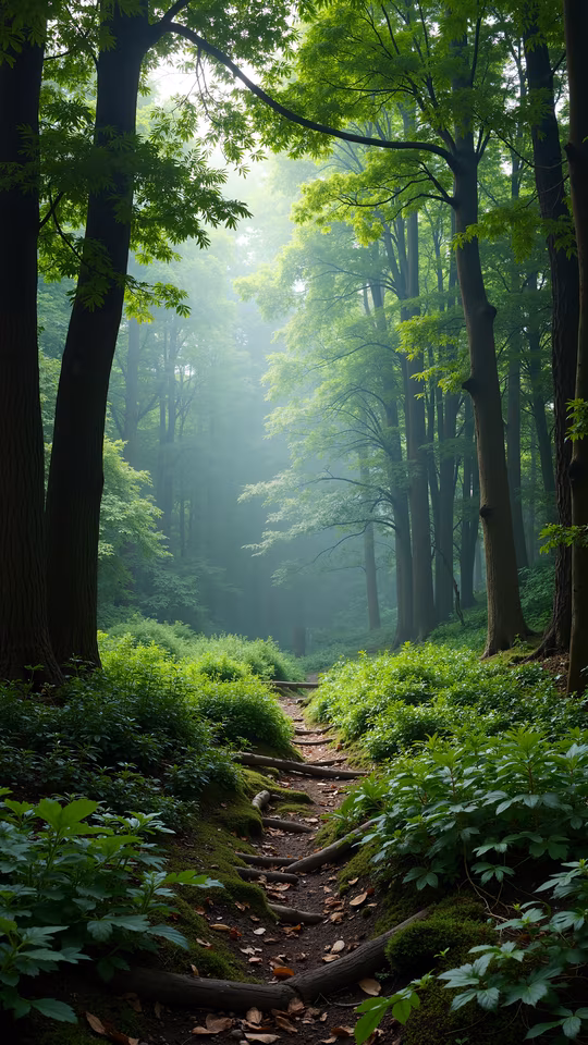 Misty Forest Path