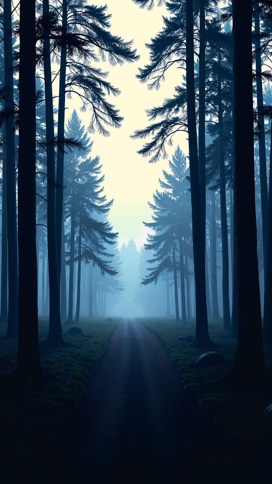 Misty Forest Path