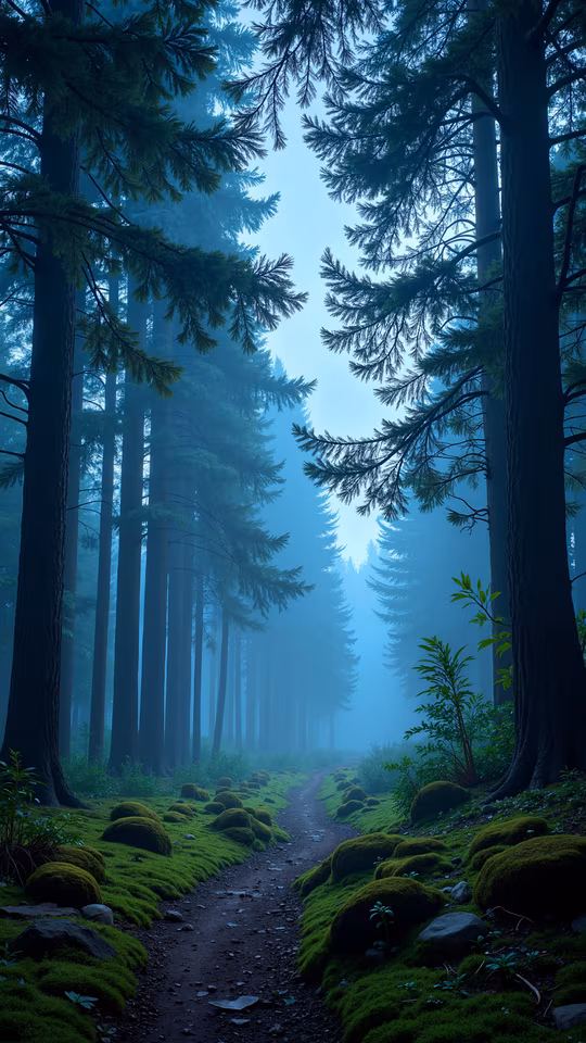 Misty Forest Path