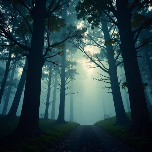 Misty Forest Path