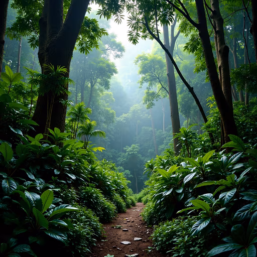 Misty Forest Path