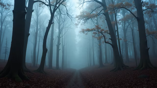 Misty Forest Path
