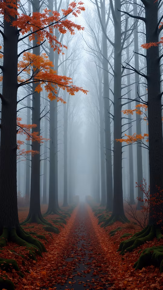 Misty Forest Path