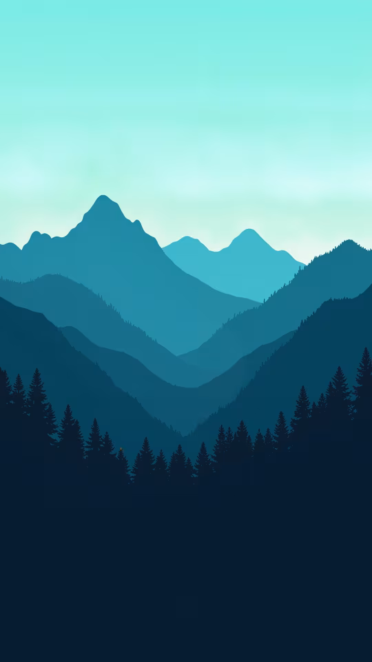Mountain Silhouette Illustration