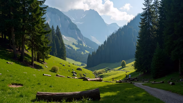 Mountain Valley Landscape