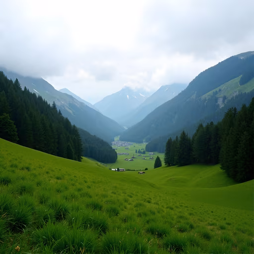 Mountain Valley Landscape
