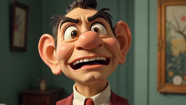 Mr. Bean Cartoon Illustration