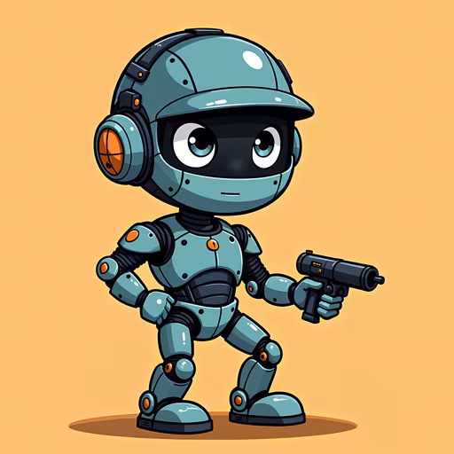 Robot Soldier Illustration