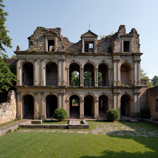 Ruin of an Ancient Mansion