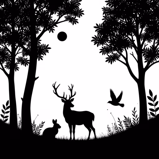 Silhouette Forest