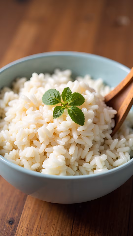 Steamed Rice with Mint