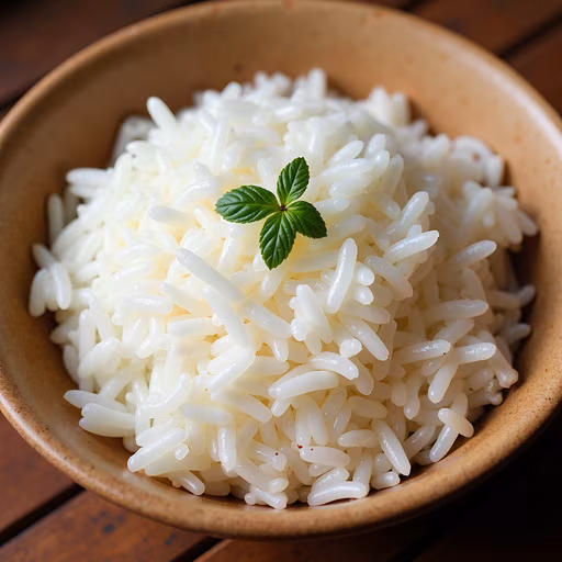 Steamed Rice with Mint