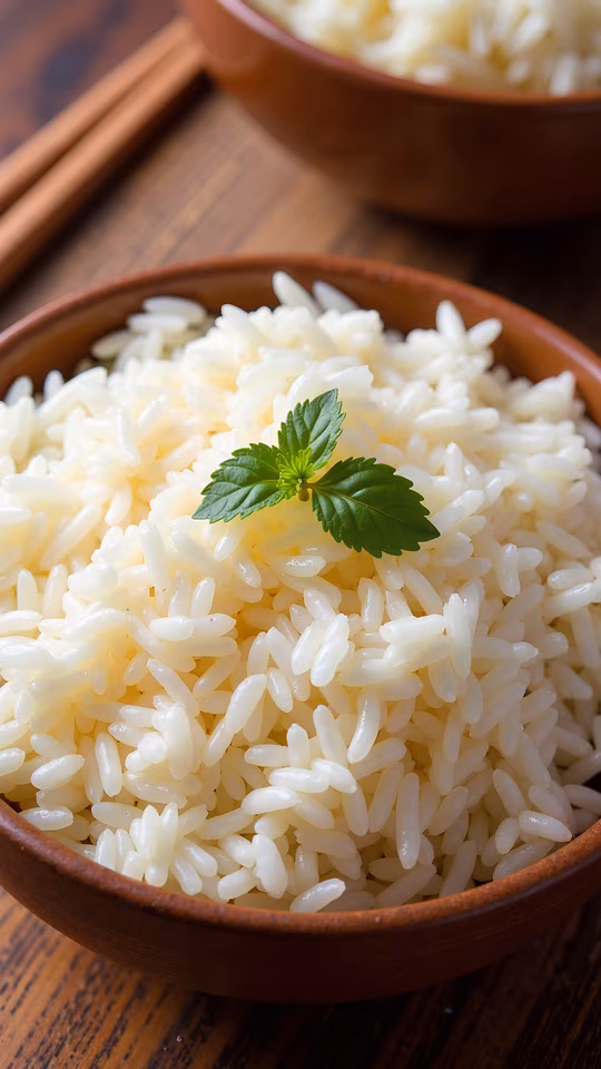 Steamed Rice with Mint