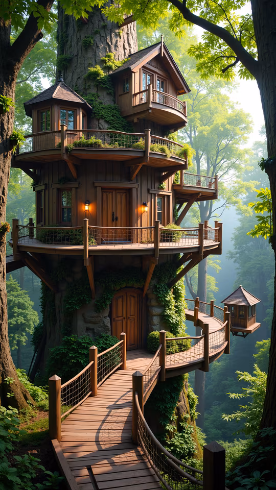 Treehouse Retreat Illustration