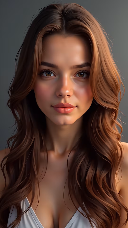 Wavy Hair Illustration