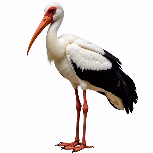 White Stork Illustration