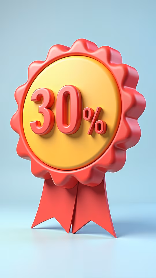 30% Discount Ribbon