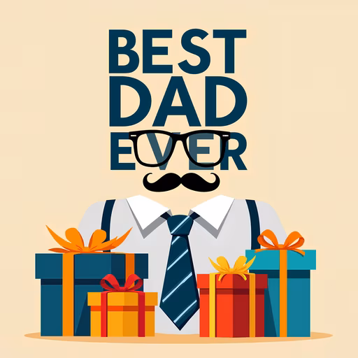 Best Dad Ever Illustration