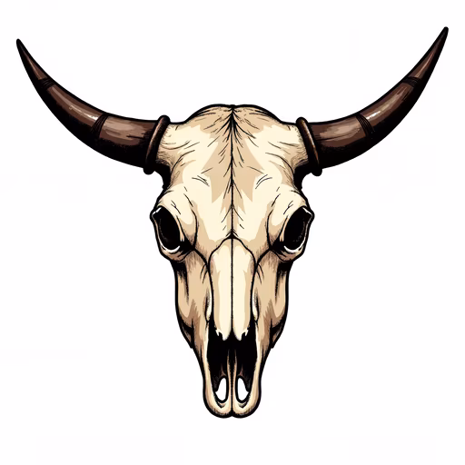 Bull Skull Illustration