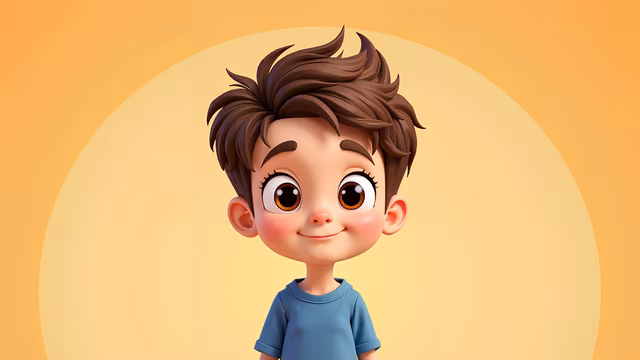 Cartoon Boy Portrait