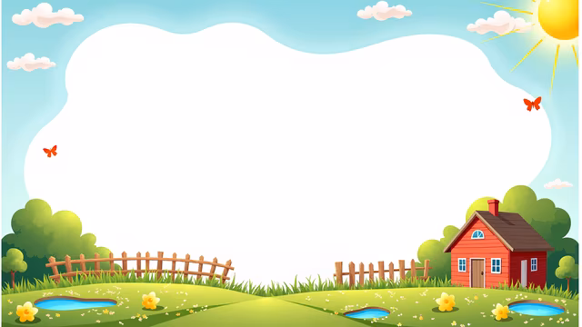 Cartoon Cottage Scene