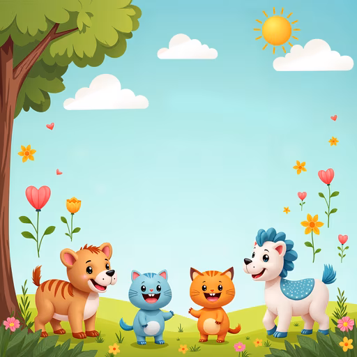 Cartoon Forest Friends