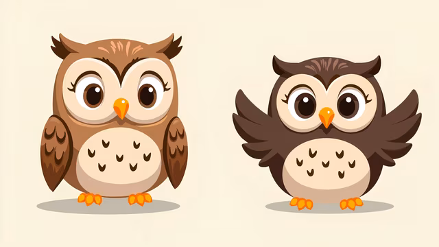 Cartoon Owls