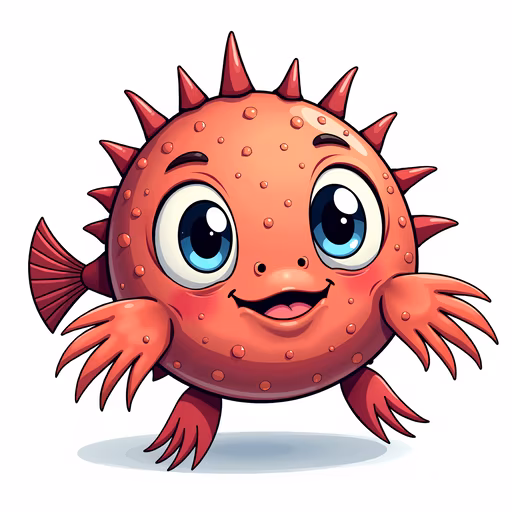 Cartoon Puffer Fish