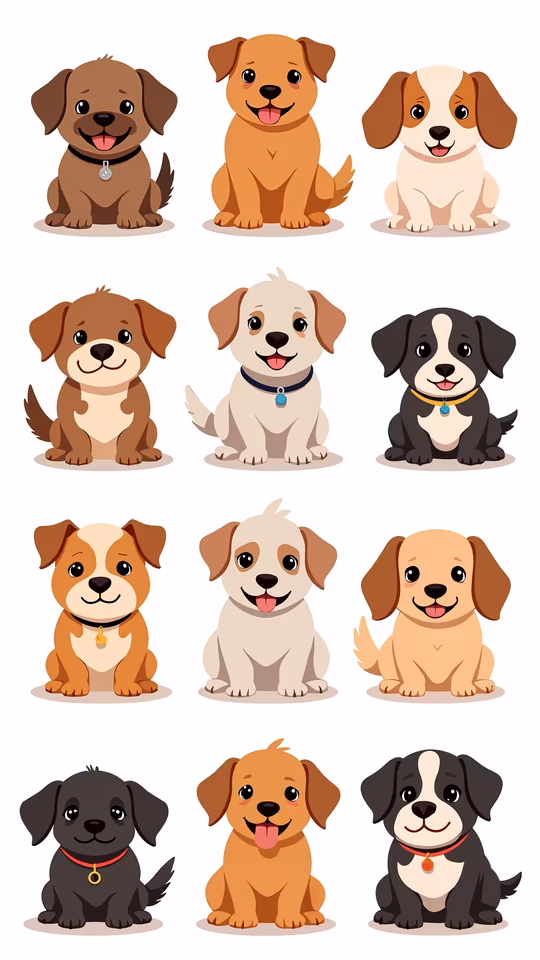 Cartoon Puppies