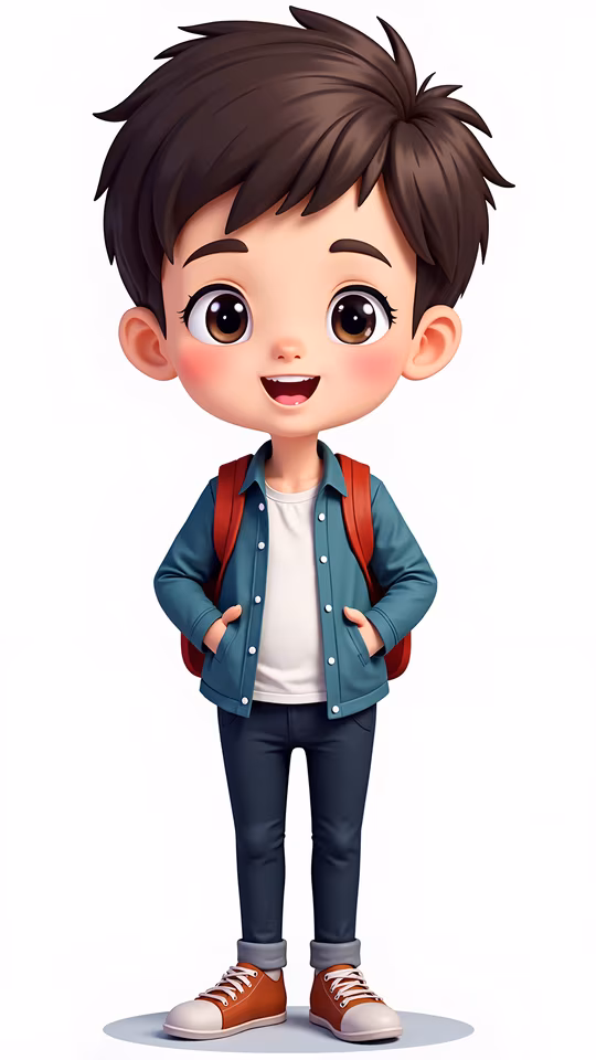 Cartoon Schoolboy