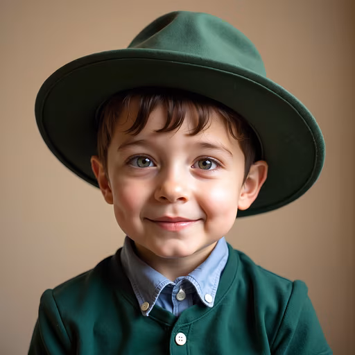 Child Portrait with Fedora