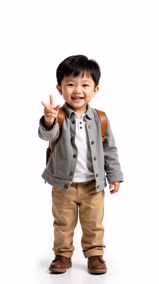 Child with Backpack