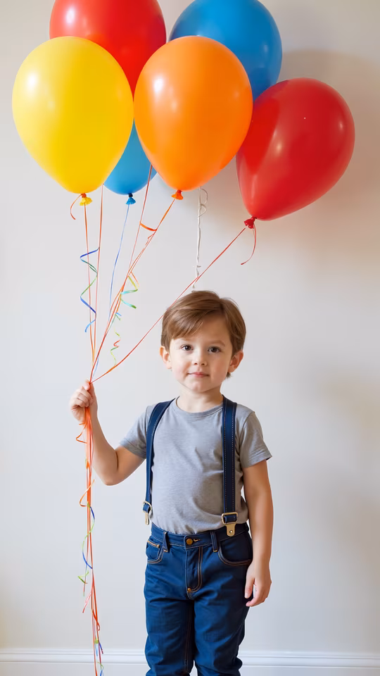 Child with Balloons