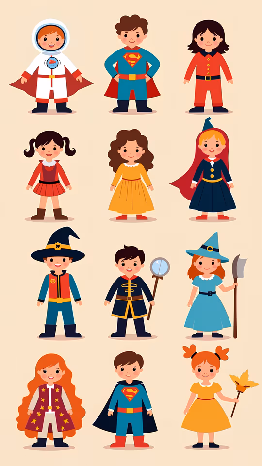 Children in Costumes