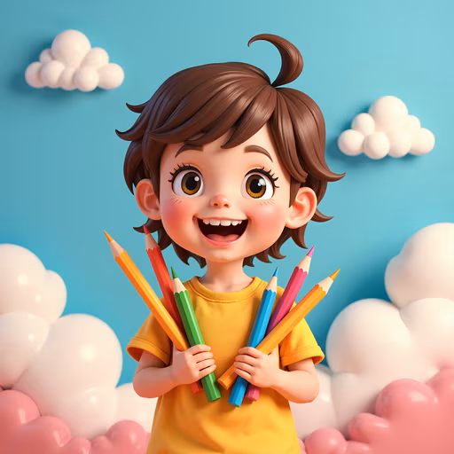 Colorful Pencils Illustration