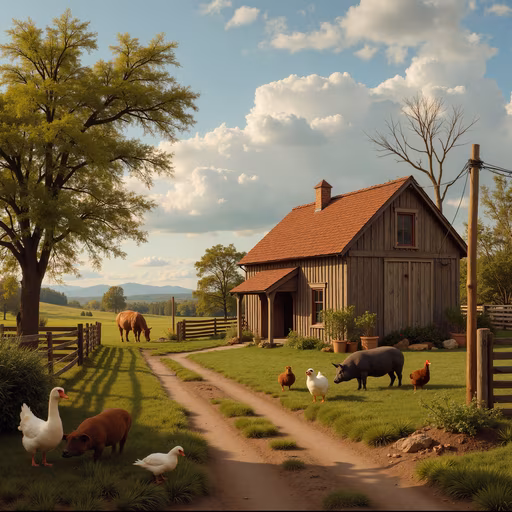 Country Farm Illustration