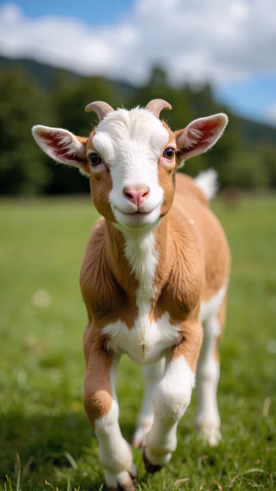 Curious Kid Goat
