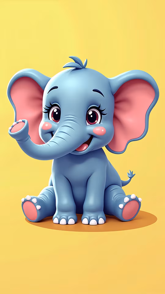 Cute Elephant Illustration
