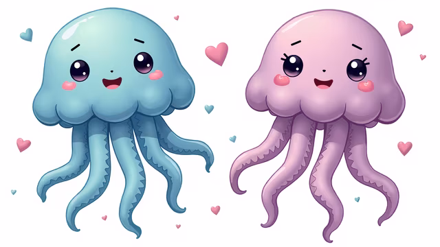 Cute Jellyfish Friends