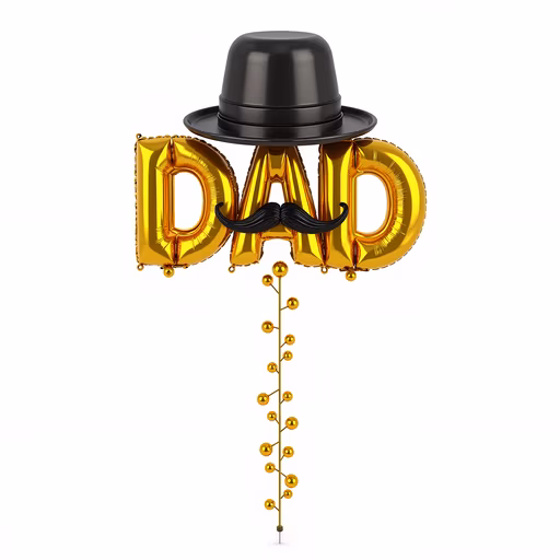 Dad Balloon Illustration