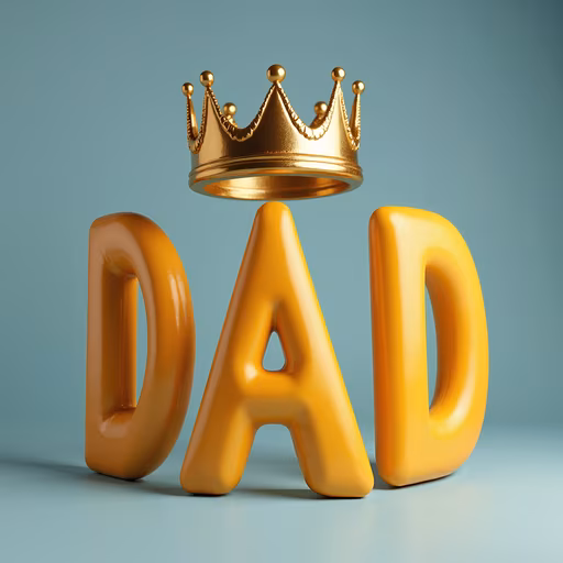 Dad Crown Illustration