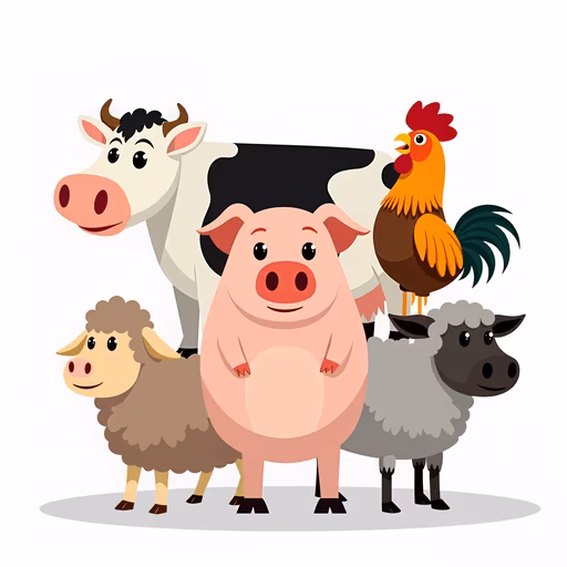 Farm Animals Illustration