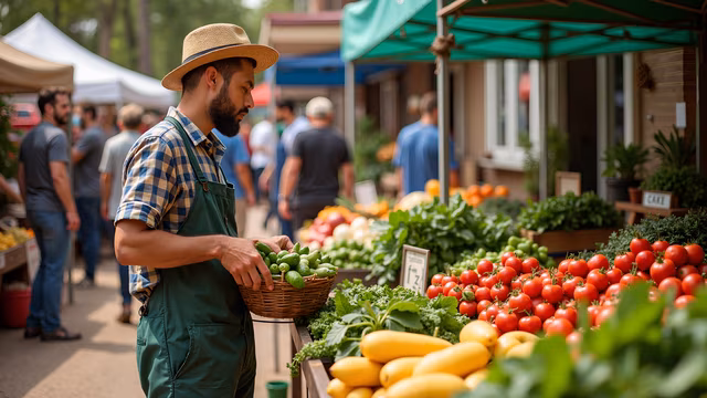 Farmer at the Market