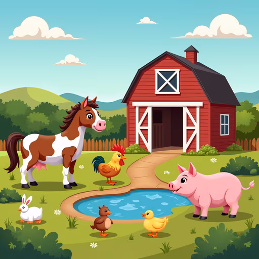 Farmyard Friends Illustration