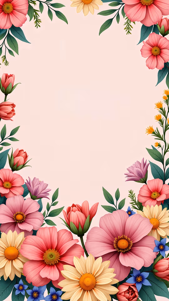 Floral Frame Illustration